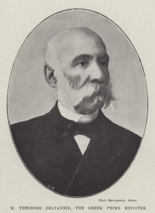 M Theodore Delyannis, premier Grecji autorstwa English Photographer