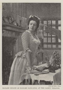 Madame Rejane jako Madame Sans-Gene w Gaiety Theatre autorstwa English Photographer