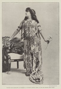 Madame Sarah Bernhardt jako Kleopatra w Victorien Sardous Drama, w New English Opera House