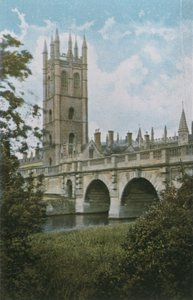 Magdalen College i Bridge autorstwa English Photographer