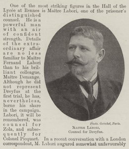 Maitre Labori, radca prawny Dreyfusa autorstwa English Photographer