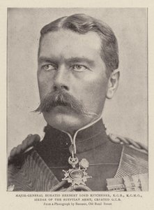 Generał dywizji Horatio Herbert Lord Kitchener, KCB, KCMG, Sirdar z armii egipskiej, utworzył GCB autorstwa English Photographer
