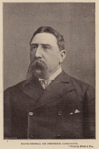 Generał dywizji Sir Frederick Carrington (czarno-białe zdjęcie) autorstwa English Photographer