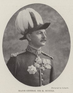 Generał dywizji Sir H Rundle autorstwa English Photographer