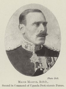 Major Martyr, DSO, zastępca dowódcy Sił Protektoratu Ugandy autorstwa English Photographer