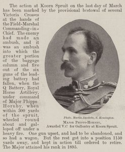 Major Phipps-Hornby, odznaczony VC za galanterię w Koorn Spruit autorstwa English Photographer