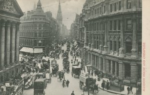 Mansion House i Cheapside, Londyn autorstwa English Photographer