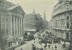 Mappin i Webb, Cheapside, z Mansion House patrząc na zachód, City of London, 1890 autorstwa English Photographer
