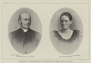 Małżeństwo biskupa Coventry i panny Ethel Newton autorstwa English Photographer