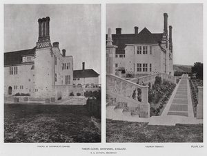 Marsh Court, Hampshire, Anglia (zdjęcie czarno-białe) autorstwa English Photographer
