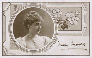 Mary Moore, angielska aktorka teatralna (zdjęcie czarno-białe) autorstwa English Photographer