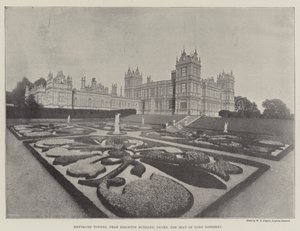 Mentmore Towers, niedaleko Leighton Buzzard, Buckinghamshire, siedziba Lorda Rosebery autorstwa English Photographer