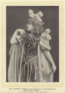Panna Florence Fowler, jako Królowa Wróżek w Czerwonym Kapturku, Gaiety Theatre, Dublin