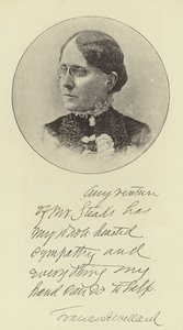 Panna Frances E Willard autorstwa English Photographer