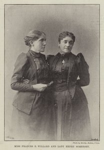 Panna Frances E Willard i Lady Henry Somerset autorstwa English Photographer