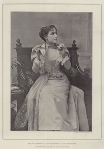Panna Olga Nethersole w The Transgressor, w Teatrze Dworskim