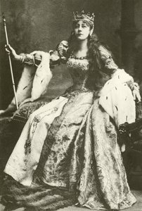 Panna Violet Vanbrugh jako Anne Boleyn (grawiura) autorstwa English Photographer