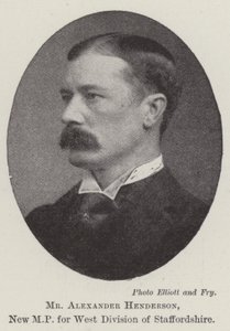 Pan Alexander Henderson, nowy poseł do zachodniego oddziału Staffordshire autorstwa English Photographer