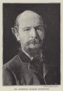 Pan Algernon Charles Swinburne autorstwa English Photographer