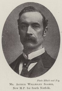 Pan Arthur Wellesley Soames, nowy poseł z South Norfolk autorstwa English Photographer