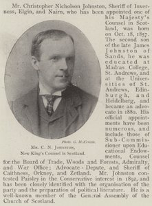 Pan C N Johnston, nowy radca prawny w Szkocji autorstwa English Photographer