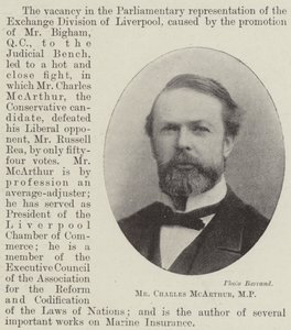 Pan Charles McArthur, MP autorstwa English Photographer