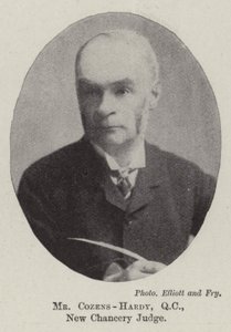 Pan Cozens-Hardy, QC, sędzia nowej kancelarii autorstwa English Photographer