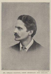 Pan Gerald Balfour, Sekretarz Generalny Irlandii autorstwa English Photographer
