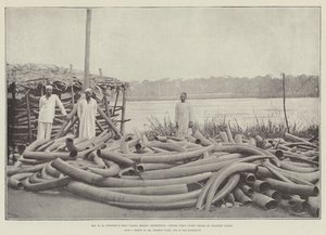 Mr H M Stanleys Emin Pasha Relief Expedition, Tippoo Tibs Ivory Store w Stanley Falls