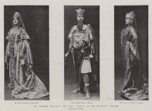 Pan Stephen Phillips Nowa sztuka, Herod, w teatrze Jej Królewskiej Mości autorstwa English Photographer