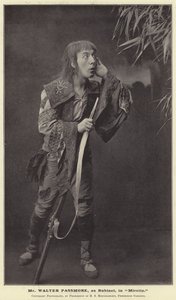 Pan Walter Passmore, jako Bobinet, w Mirette autorstwa English Photographer