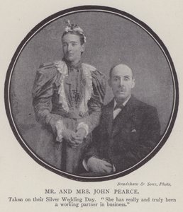 Państwo John Pearce (zdjęcie czarno-białe) autorstwa English Photographer