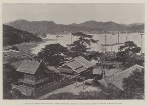 Nagasaki, którego rząd japoński zezwolił Stanom Zjednoczonym na wykorzystanie jako bazy wojskowej autorstwa English Photographer