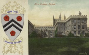 New College, Oxford (kolorowe zdjęcie) autorstwa English Photographer