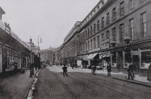 Newcastle, Clayton Street, Wschód (zdjęcie czarno-białe) autorstwa English Photographer