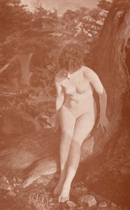 Sztuka nudystów: Wiosna (zdjęcie czarno-białe) autorstwa English Photographer