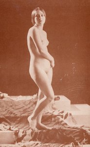 Sztuka nudystów: Tiger Lady (zdjęcie czarno-białe) autorstwa English Photographer