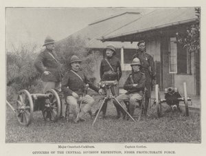 Oficerowie Ekspedycji Dywizji Centralnej Sił Protektoratu Nigru autorstwa English Photographer