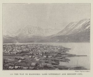 W drodze do Klondike, jeziora Linderman i Bennett City autorstwa English Photographer