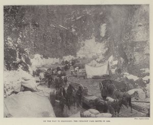 W drodze do Klondike, Chilkoot Pass Route w 1898 r. autorstwa English Photographer