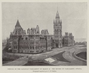 Otwarcie parlamentu kanadyjskiego 16 marca, Houses of Parliament, Ottawa autorstwa English Photographer