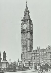 Plac Parlamentu, Westminster LB: Big Ben, 1896 autorstwa English Photographer