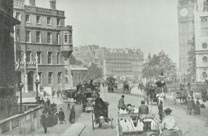 Parliament Square, Westminster LB: Szerokie Sanktuarium z widokiem na Plac Parlamentu, 1896 autorstwa English Photographer