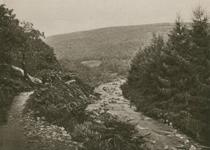 Ścieżka przez Bagworthy Water, Doone Valley autorstwa English Photographer