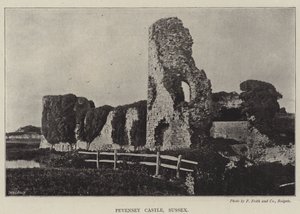 Zamek Pevensey, Sussex autorstwa English Photographer