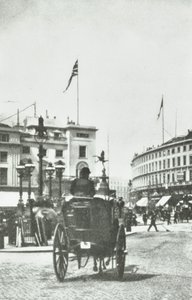 Piccadilly Circus, Westminster LB: patrząc na Regent Street, 1890 autorstwa English Photographer