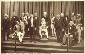 Politycy, Madam Tussaud (zdjęcie czarno-białe) autorstwa English Photographer