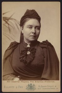 Portret, Victoria, Princess Royal, która wyszła za mąż za cesarza Fryderyka III Niemiec (zdjęcie czarno-białe) autorstwa English Photographer