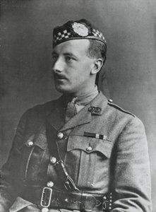 Portret kapitana Arthura Hendersona VC, 2. batalionu Argyll i Sutherland Highlanders, 1915 autorstwa English Photographer