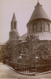 Pocztówka z północną stroną kościoła Temple autorstwa English Photographer